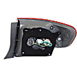 Driver Side, Inner and Outer Tail Lights, With bulbs, North America Built Vehicle