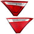 Driver and Passenger Side, Inner Halogen Tail Light, With bulb(s), OE Replacement