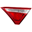Driver and Passenger Side, Inner Halogen Tail Light, With bulb(s), OE Replacement