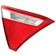Driver and Passenger Side, Inner Halogen Tail Light, With bulb(s), OE Replacement