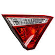Driver and Passenger Side, Inner Halogen Tail Light, With bulb(s), OE Replacement, CAPA Certified