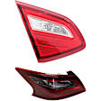 Driver Side, Inner And Outer Halogen Tail Light, With bulb(s), OE Replacement