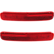 Rear, Driver and Passenger Side Bumper Reflector