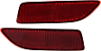 Rear, Driver and Passenger Side Bumper Reflector