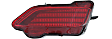Rear, Driver and Passenger Side Bumper Reflector