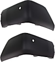 Rear, Driver and Passenger Side Bumper End, Textured Plastic CAPA Certified