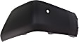 Rear, Driver and Passenger Side Bumper End, Textured Plastic CAPA Certified