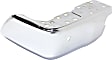 Rear, Driver and Passenger Side Bumper End, Steel, Chrome, with Parking Sensor Holes
