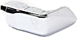 Rear, Driver and Passenger Side Bumper End, Steel, Chrome, with Parking Sensor Holes