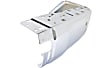 Rear, Driver and Passenger Side Bumper End, Steel, Chrome, with Parking Sensor Holes