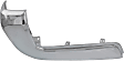 Rear, Driver and Passenger Side Bumper End, Chrome Plastic