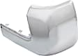 Rear, Driver and Passenger Side Bumper End, Chrome Plastic