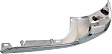 Rear, Driver and Passenger Side Bumper End, Chrome Plastic