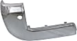 Rear, Driver and Passenger Side Bumper End, Chrome Plastic