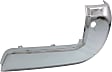 Rear, Driver and Passenger Side Bumper End, Chrome Plastic