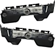 Rear, Driver and Passenger Side Bumper Brackets, Bumper Side Retainer