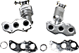 2008 Lexus ES350 - Front, Driver and Passenger Side Catalytic Converter, 3.5L 6Cyl, Federal EPA Standard, 46-State Legal (Cannot ship to CA, CO, NY or ME), Radiator Side, Direct Replacement Series