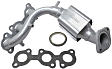 Firewall Side and Radiator Side Catalytic Converters, Federal EPA Standard, 46-State Legal (Cannot ship to CA, CO, NY or ME), FWD