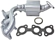 Firewall Side and Radiator Side Catalytic Converters, Federal EPA Standard, 46-State Legal (Cannot ship to CA, CO, NY or ME), FWD
