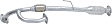 2003 Lexus ES300 - Front and Rear, Driver and Passenger Side Catalytic Converter, 3.0L 6Cyl, Federal EPA Standard, 46-State Legal (Cannot ship to CA, CO, NY or ME), Firewall Side, Direct Replacement Series