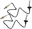 Driver and Passenger Side, After Catalytic Converter Oxygen Sensor, Set of 2, 4-wire, 4.3L, 8Cyl