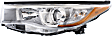 Driver and Passenger Side Headlights, with Bulbs, Halogen, with smoked chrome accent