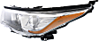 Driver and Passenger Side Headlights, with Bulbs, Halogen, with smoked chrome accent