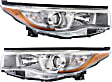 2015 Toyota Highlander - Driver and Passenger Side Halogen Headlight, With bulb(s), OE Replacement, CAPA Certified