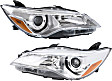 2015 Toyota Camry - Driver and Passenger Side Halogen Headlight, With bulb(s), OE Replacement