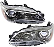 2016 Toyota Camry - Driver and Passenger Side Halogen Headlight, With bulb(s), OE Replacement