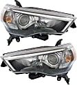 2018 Toyota 4Runner - Driver and Passenger Side Halogen Headlight, With bulb(s), OE Replacement