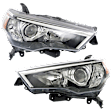 Driver and Passenger Side Halogen Headlight, Without bulb(s), OE Replacement