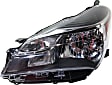 Driver and Passenger Side Headlights, without Bulbs, Halogen, Hatchback, Reflector Type, CAPA Certified
