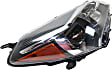 Driver and Passenger Side Headlights, without Bulbs, Halogen, Hatchback, Reflector Type, CAPA Certified