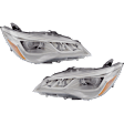 Driver and Passenger Side LED Headlight, With bulb(s), OE Replacement