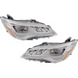 Driver and Passenger Side LED Headlight, With bulb(s), OE Replacement, CAPA Certified