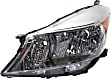 Driver and Passenger Side Headlights, without Bulbs, Halogen, Standard type, CAPA Certified