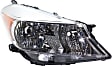 Driver and Passenger Side Headlights, without Bulbs, Halogen, Standard type, CAPA Certified