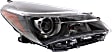 Driver and Passenger Side Headlights, with Bulbs, Halogen, Hatchback, Projector Type