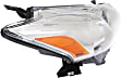 2012-2014 Toyota Prius V - Driver and Passenger Side Halogen Headlight, Without bulb(s), OE Replacement
