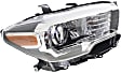 Driver and Passenger Side Headlights, with Bulbs, Halogen, For Models with Halogen Fog Lights, with LED daytime running light, CAPA Certified