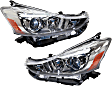 2015 Toyota Prius V - Driver and Passenger Side Halogen Headlight, Without bulb(s), OE Replacement, CAPA Certified