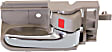 2003-2008 Toyota Corolla - Front or Rear, Driver and Passenger Side Interior Door Handles, Brown Bezel with Chrome Lever, with Door Lock Button, Sedan