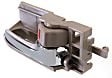 2003-2008 Toyota Corolla - Front or Rear, Driver and Passenger Side Interior Door Handles, Brown Bezel with Chrome Lever, with Door Lock Button, Sedan