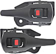 2009-2013 Toyota Corolla - Front or Rear, Driver and Passenger Side Interior Door Handles, Black, With door lock button