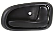 Front or Rear, Driver and Passenger Side Interior Door Handles, Gray, Without Door Lock Hole