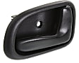 Front or Rear, Driver and Passenger Side Interior Door Handles, Gray, Without Door Lock Hole