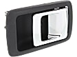 1996-2002 Toyota 4Runner - Front or Rear, Driver and Passenger Side Interior Door Handles, Gray bezel with chrome lever, Without Door Lock Hole