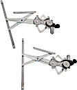 Front, Driver and Passenger Side Power Window Regulator, With Motor