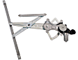 Front, Driver and Passenger Side Power Window Regulator, With Motor